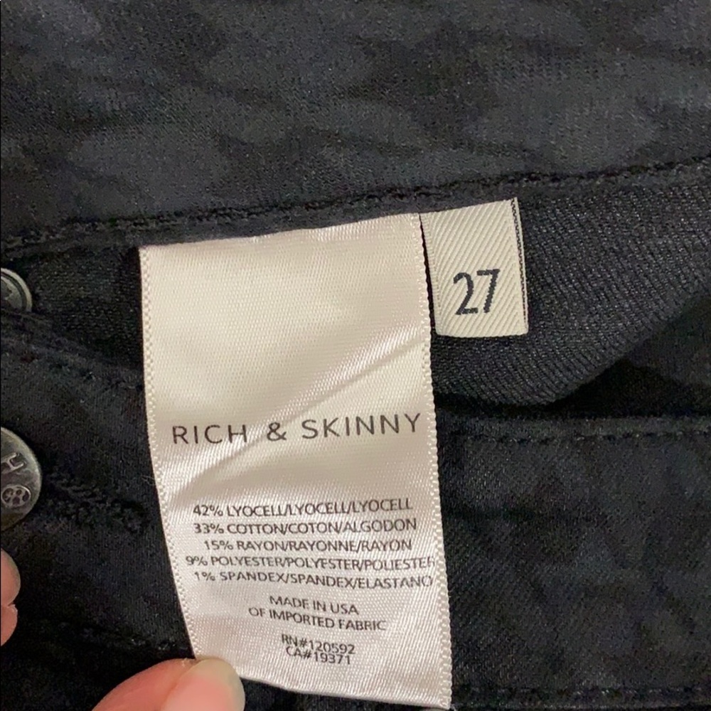 Rich & Skinny houndstooth BLACK 27